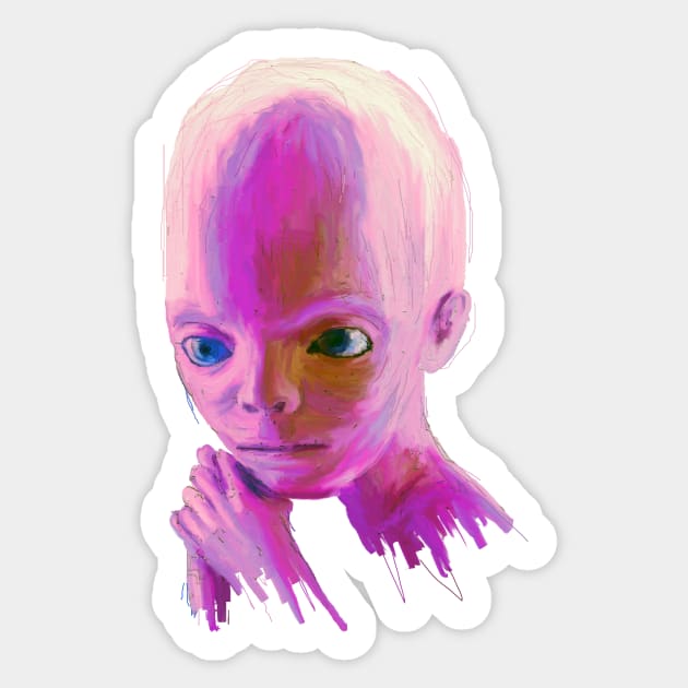 2001: The Star Child Sticker by figue